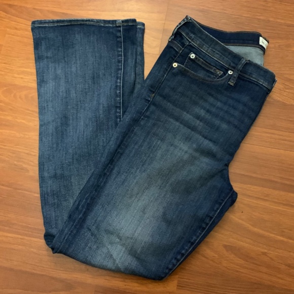 Women’s GAP, 1969 boho/western stretch bootcut blue jeans/ 33R/ US size 14-16 - Picture 2 of 14